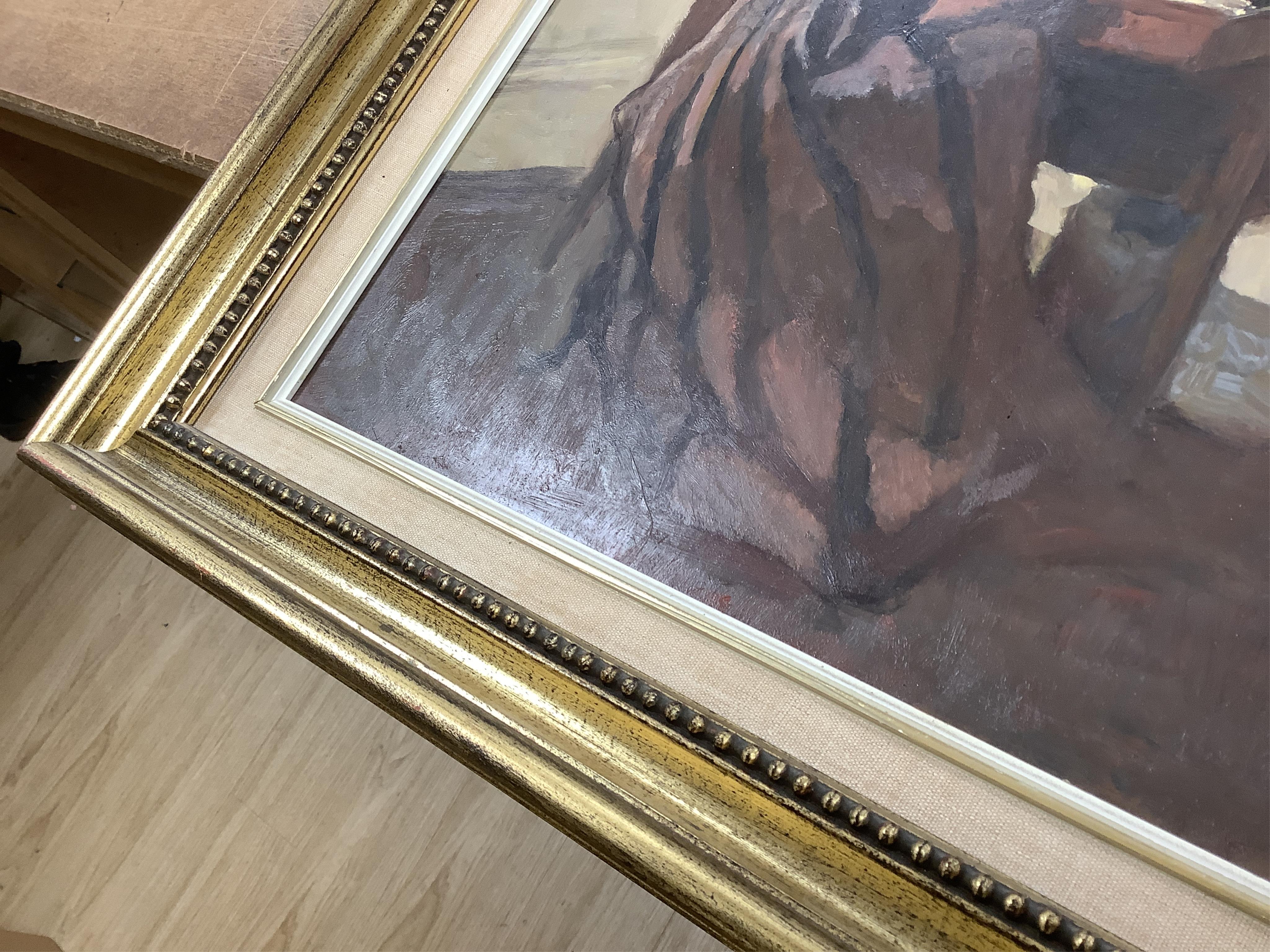 Charles McCall (Scottish, 1907-1989), 'The open drawer', signed and dated 1973, Christie's, St. James, London, September 1995 label and details verso, oil on board, 49 x 38cm